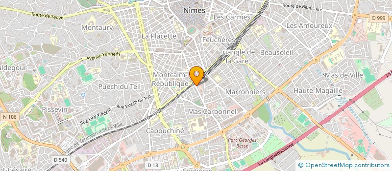 localisation de l'entreprise ACADEMIE NIMOISE DE SELF DEFENSE  NIMES