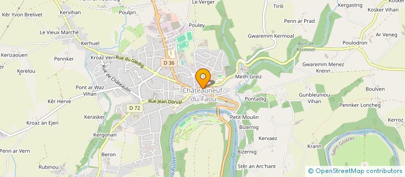 localisation de l'entreprise ACADEMIE PECHE ET NATURE à CHATEAUNEUF-DU-FAOU