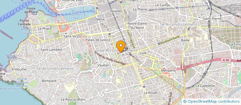 localisation de l'entreprise ACADEMIE PHOCEENNE DU JUTSU T  MARSEILLE