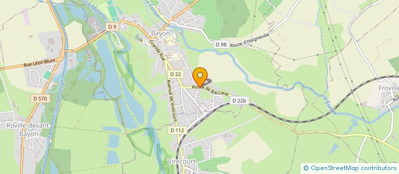 localisation de l'entreprise ACADEMIE PRO DEFENSIVE 54  BAYON