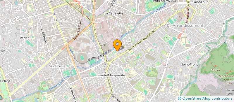 localisation de l'entreprise ACADEMIE PROVENCALE DE KARATE à MARSEILLE 9EME