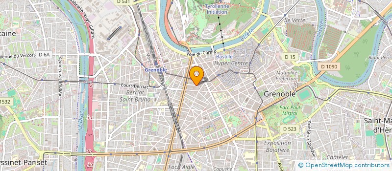 localisation de l'entreprise ACADEMIE REGIONALE D'AIKIDO DAUPHINE-SAVOIE   GRENOBLE