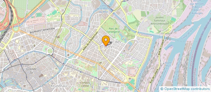 localisation de l'entreprise ACADEMIE RHENANE à STRASBOURG