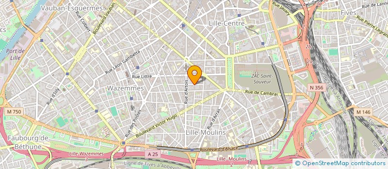 localisation de l'entreprise ACADEMIE SEPTENTRIONALE DE QUENEAULOGIE FONDAMENTALE ET APPLIQUEE à LILLE