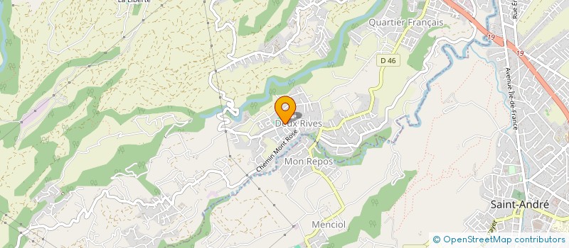 localisation de l'entreprise ACADEMIE SPORTIVE ET CULTURELLE DE DEUX-RIVES  SAINTE-SUZANNE