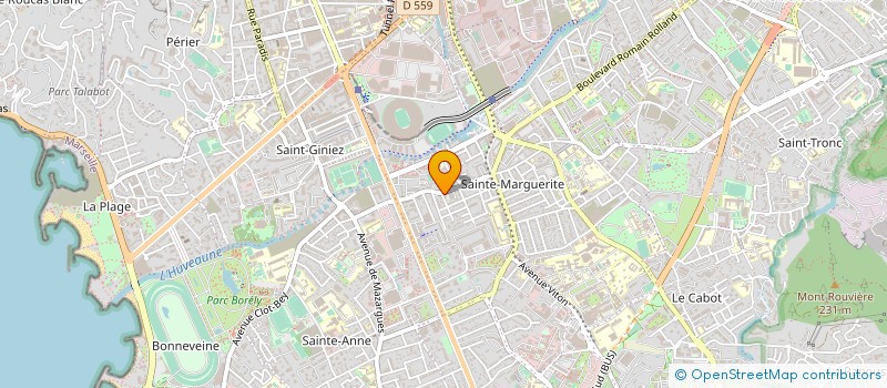 localisation de l'entreprise ACADEMIE SPORTS ETUDES  MARSEILLE
