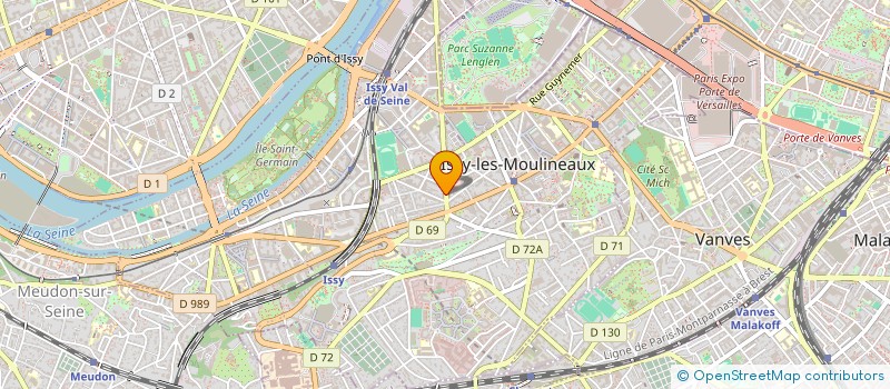 localisation de l'entreprise ACADEMIE SUBAQUATIQUE à ISSY-LES-MOULINEAUX