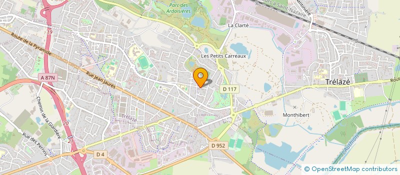 localisation de l'entreprise ACADEMIE SUPERIEURE DE THEATRE D'ANJOU  TRELAZE