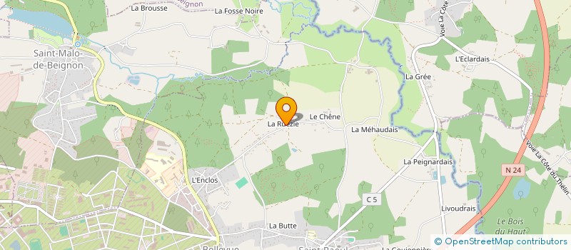 localisation de l'entreprise ACADEMIE VENDEENNE DE SECURITE  GUER