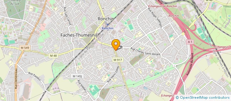 localisation de l'entreprise ACADEMIES DE BOXES SAVATE ET DISCIPLINES ASSOCIEES DE RONCHIN à RONCHIN