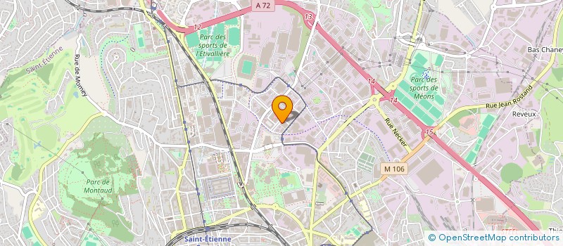 localisation de l'entreprise ACADEMIR CFA  SAINT-ETIENNE