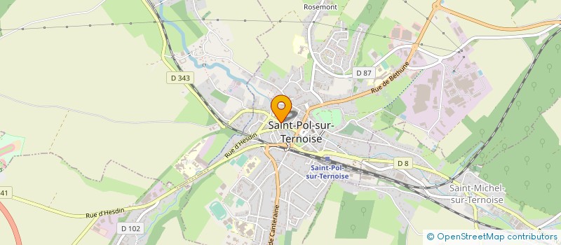 localisation de l'entreprise ACADEMY BALLET  SAINT-POL-SUR-TERNOISE