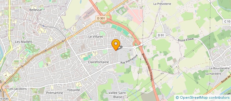 localisation de l'entreprise ACADEMY FOOTBALL DU MANS  LE MANS