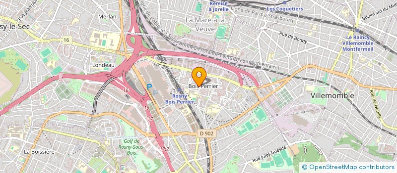 localisation de l'entreprise ACADEMY JR 24 à ROSNY-SOUS-BOIS
