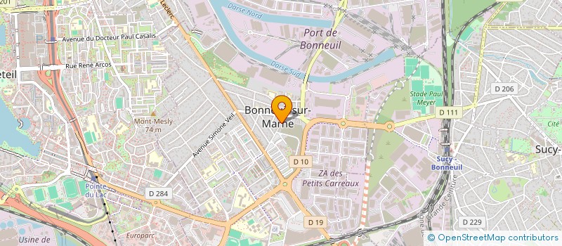 localisation de l'entreprise ACADEMY N.LADY  BONNEUIL-SUR-MARNE