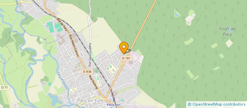 localisation de l'entreprise ACADEMY SPORTS 27  PACY-SUR-EURE