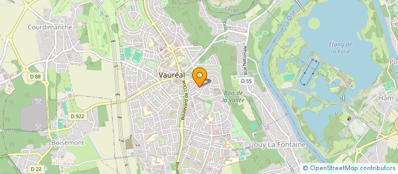 localisation de l'entreprise ACADEXIA  VAUREAL