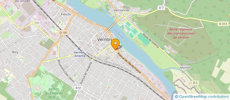 localisation de l'entreprise ACADIA  VERNON