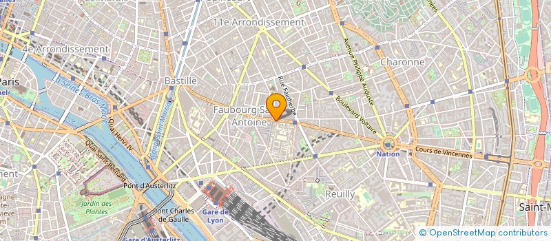 localisation de l'entreprise ACADIE  PARIS 12