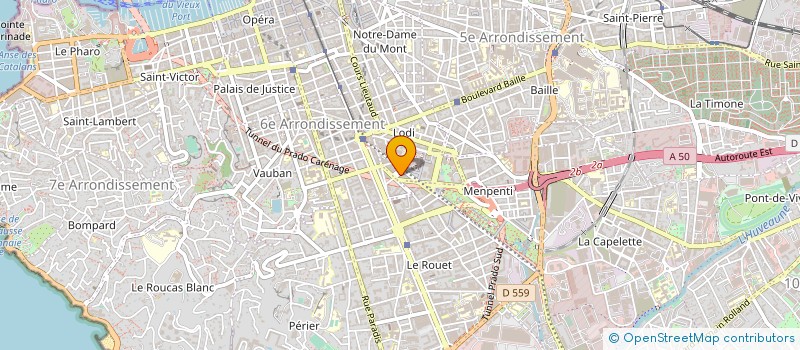 localisation de l'entreprise ACADIE INT COMMUNICATION EVENEMENTS à MARSEILLE 6EME