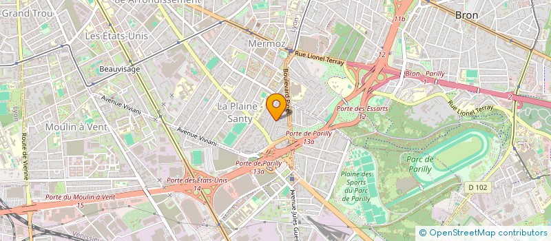 localisation de l'entreprise ACADINE  LYON