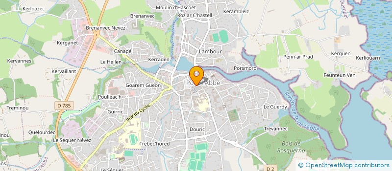 localisation de l'entreprise ACADIS à PONT-L'ABBE