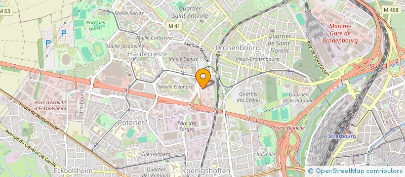 localisation de l'entreprise ACAE  STRASBOURG