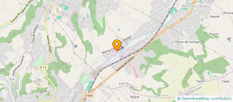 localisation de l'entreprise ACAE CONCEPT  PONT-DU-CASSE