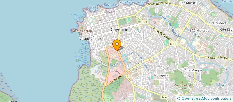 localisation de l'entreprise ACAENA 31  CAYENNE