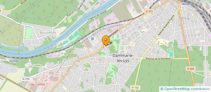 localisation de l'entreprise ACAHF CONSULTING à DAMMARIE-LES-LYS