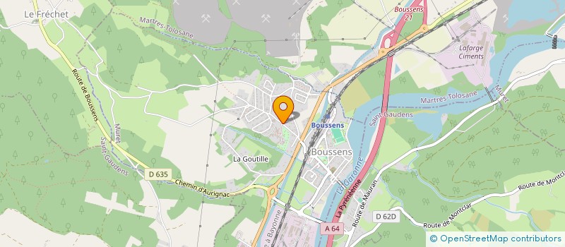 localisation de l'entreprise ACAJ 31  BOUSSENS