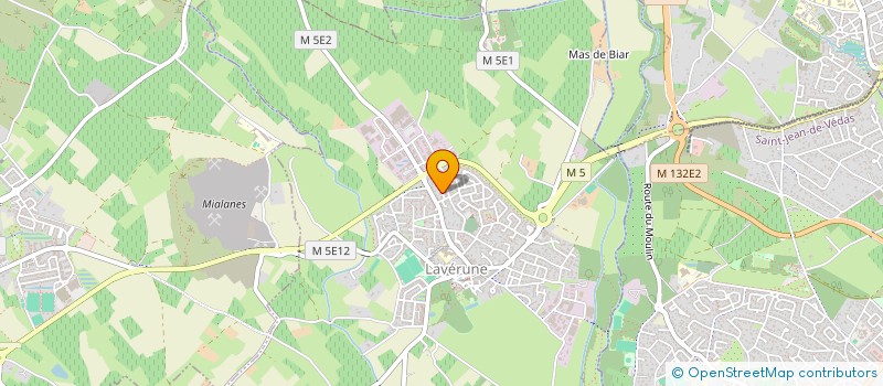 localisation de l'entreprise ACAJ  LAVERUNE