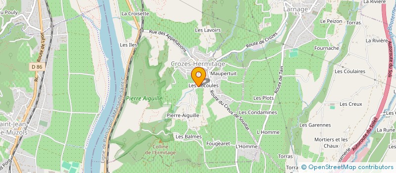 localisation de l'entreprise ACAJ  CROZES-HERMITAGE