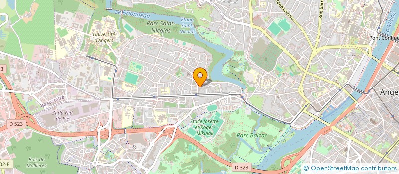 localisation de l'entreprise ACAJOU  ANGERS