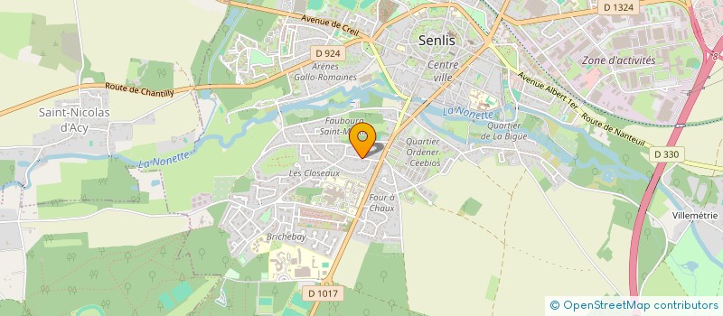 localisation de l'entreprise ACAJOU  SENLIS