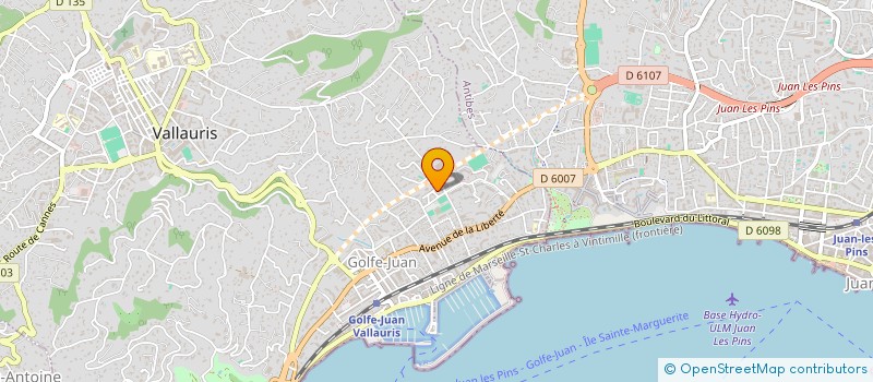 localisation de l'entreprise ACAJU à VALLAURIS