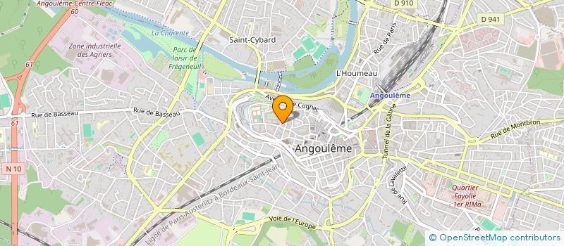 localisation de l'entreprise ACALI ASSOCIATION POUR LA CREATION ET L'ACCOMPAGNEMENT D'UNE LIBRAIRIE INDEPENDANTE à ANGOULEME