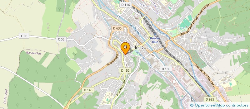 localisation de l'entreprise ACALINK à BAR-LE-DUC