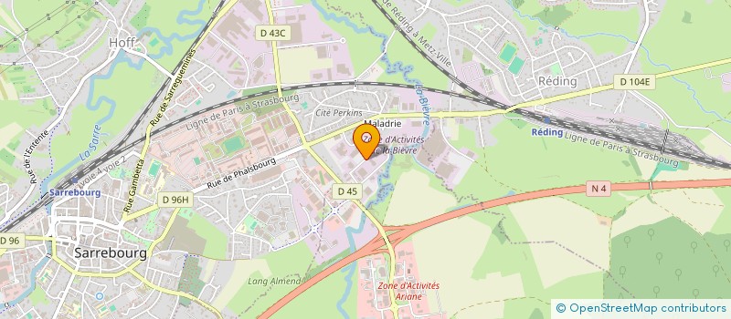 localisation de l'entreprise ACALOR à SARREBOURG
