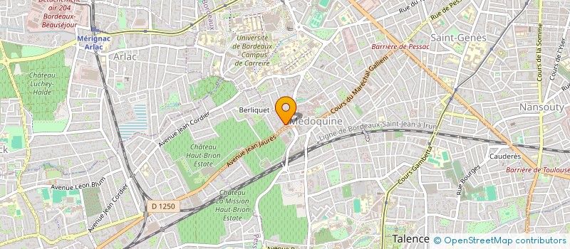 localisation de l'entreprise ACAMA  PESSAC