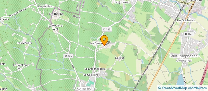 localisation de l'entreprise ACAMO à ROMANECHE-THORINS