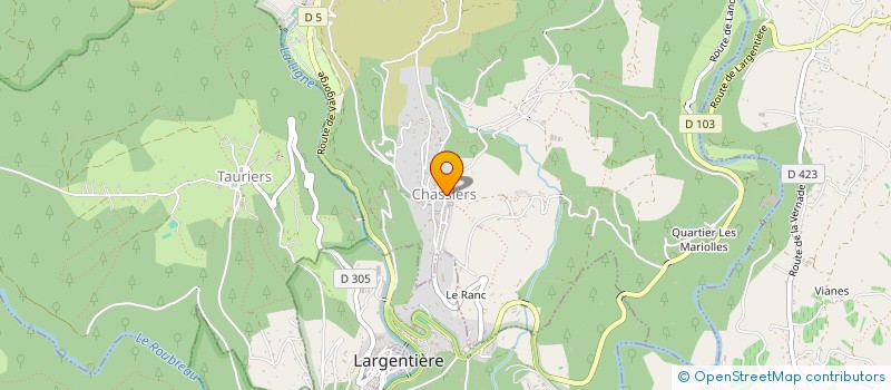 localisation de l'entreprise ACAMPA TE à CHASSIERS
