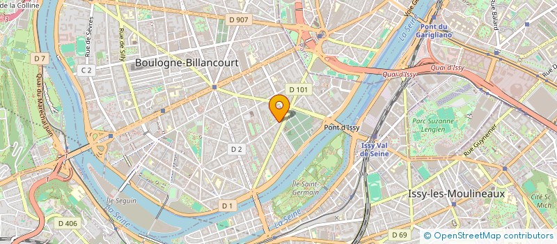 localisation de l'entreprise ACANEO  BOULOGNE-BILLANCOURT