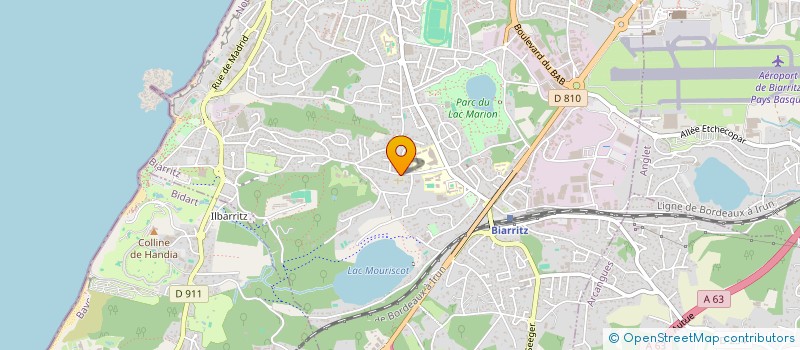 localisation de l'entreprise ACANTHE à BIARRITZ