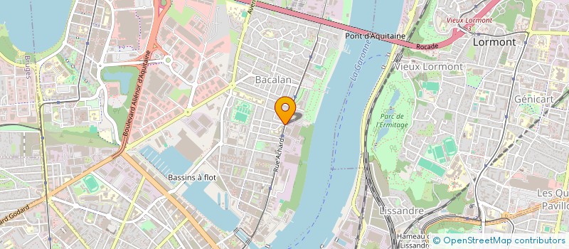 localisation de l'entreprise ACANTHE à BORDEAUX