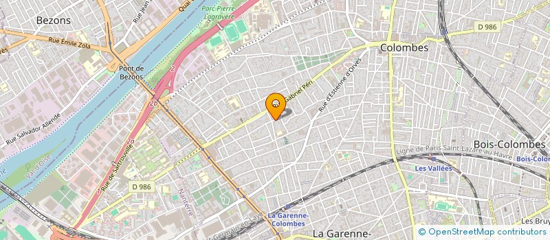 localisation de l'entreprise ACANTHE à COLOMBES