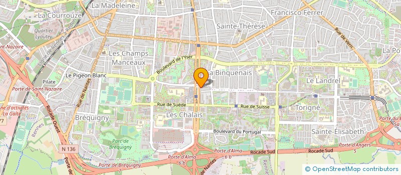 localisation de l'entreprise ACANTHE  RENNES