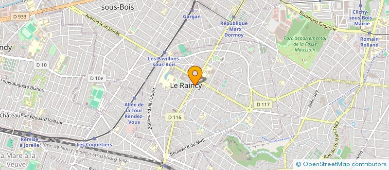 localisation de l'entreprise ACANTHE à LE RAINCY