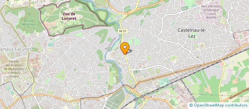 localisation de l'entreprise ACANTHE BUSSINESS CENTER à CASTELNAU-LE-LEZ