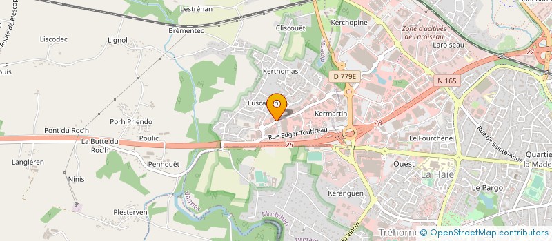 localisation de l'entreprise ACANTHE DIFFUSION  PLOEREN